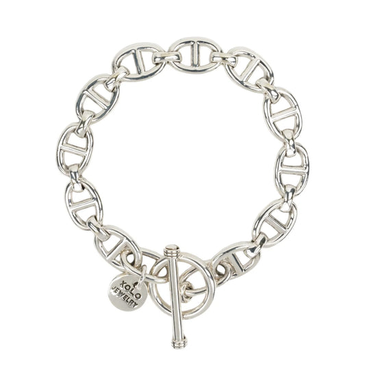 ANCHOR LINK BRACELET -10mm- / SILVER