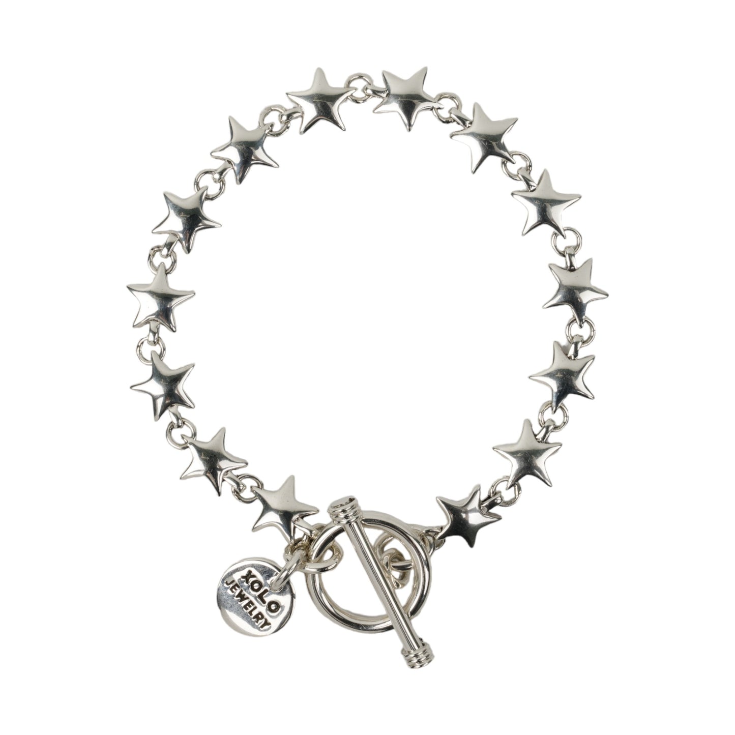 STAR LINK BRACELET -9mm- / SILVER