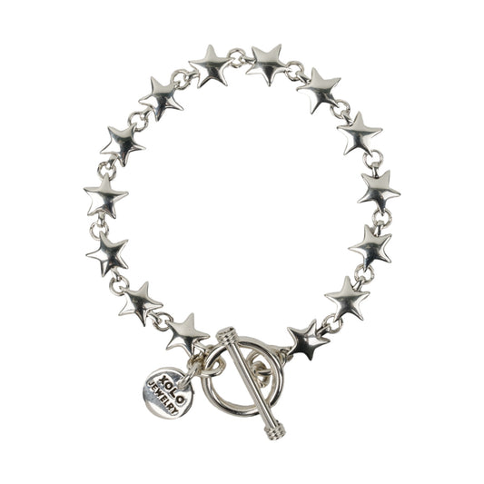 STAR LINK BRACELET -9mm- / SILVER