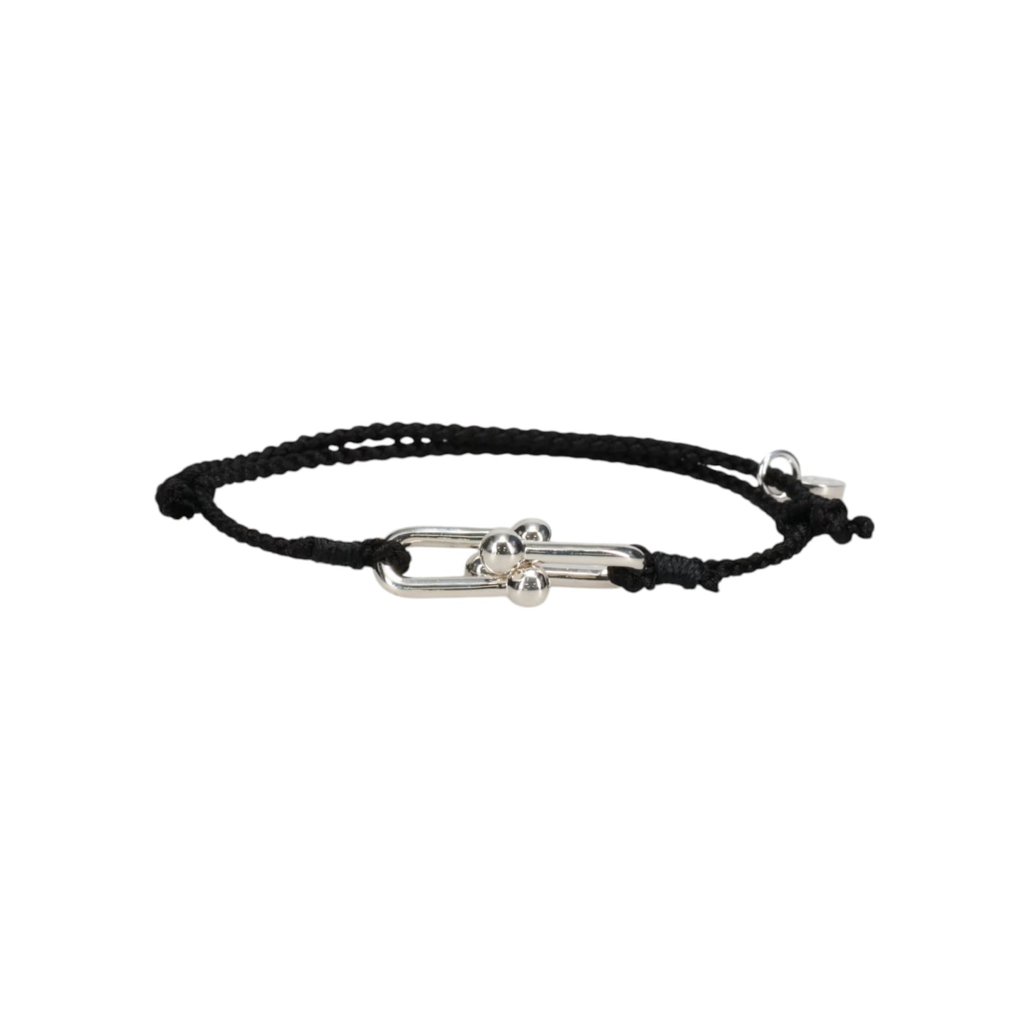 HOMAGE LINK SILK CODE BRACELET / BLACK X SILVER