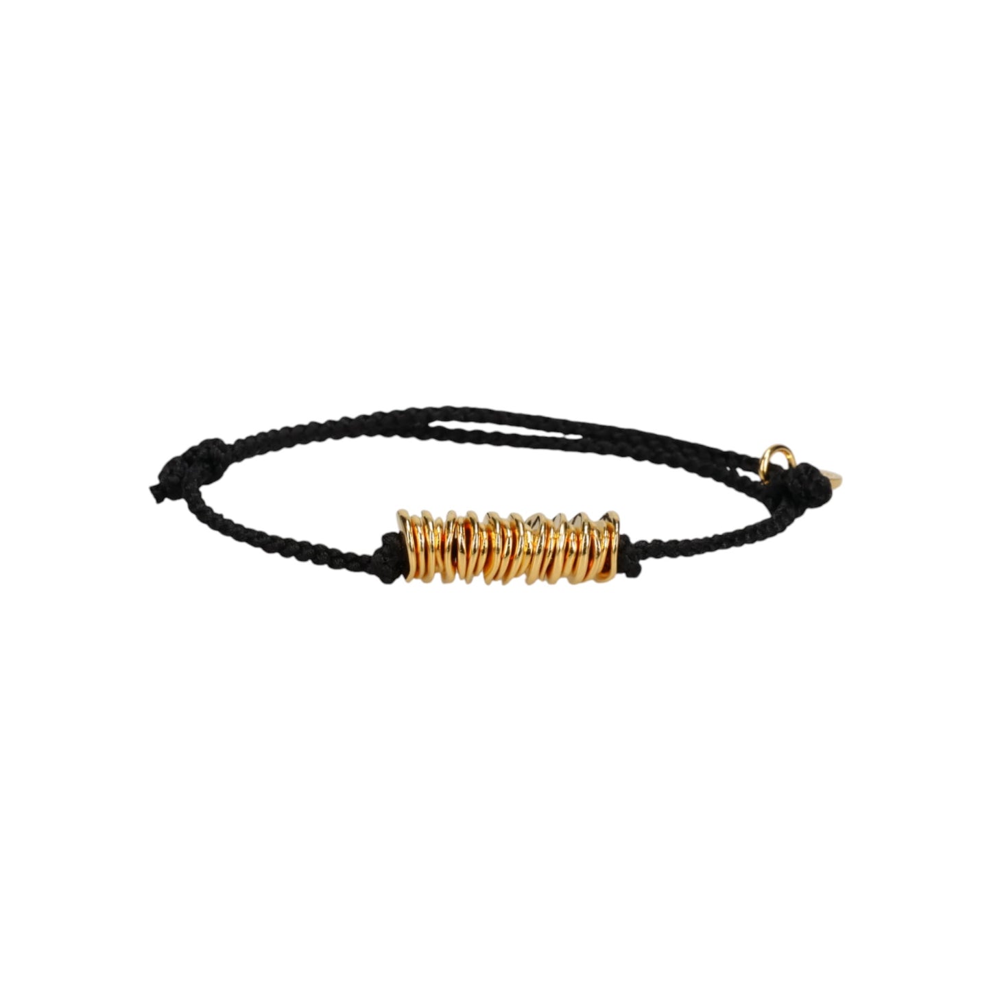 PIECE SILK CODE BRACELET / BLACK X GOLD