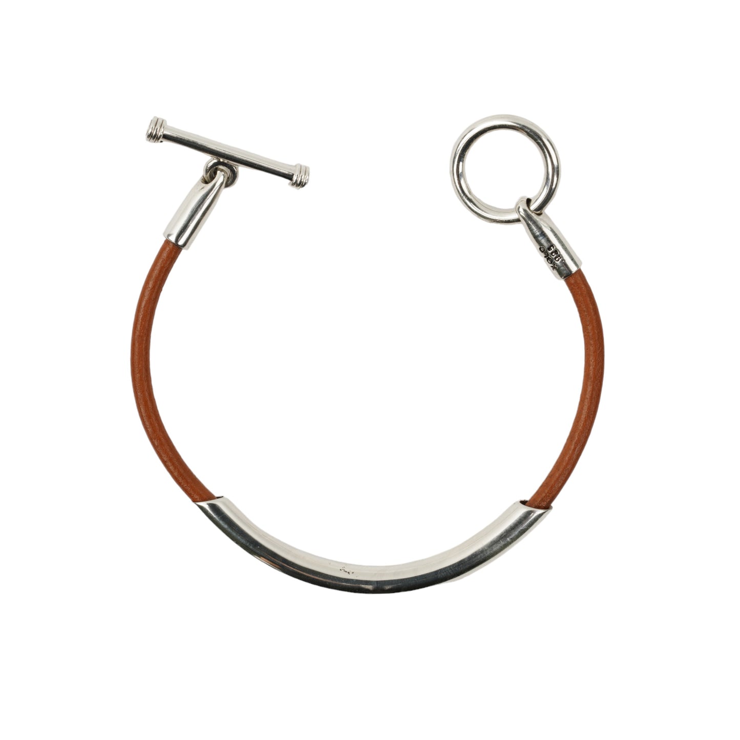 ROUND LEATHER BRACELET -CAMEL- / CAMEL