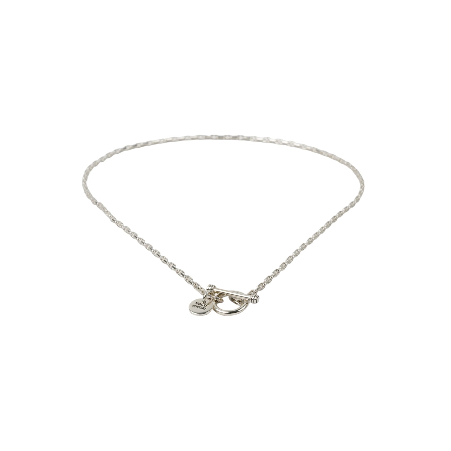 SOLID ANCHOR LINK NECKLACE / SILVER