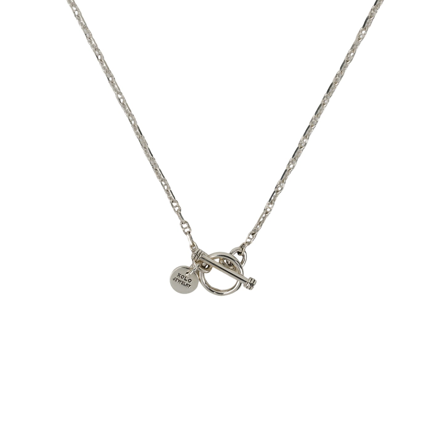 SOLID ANCHOR LINK NECKLACE / SILVER