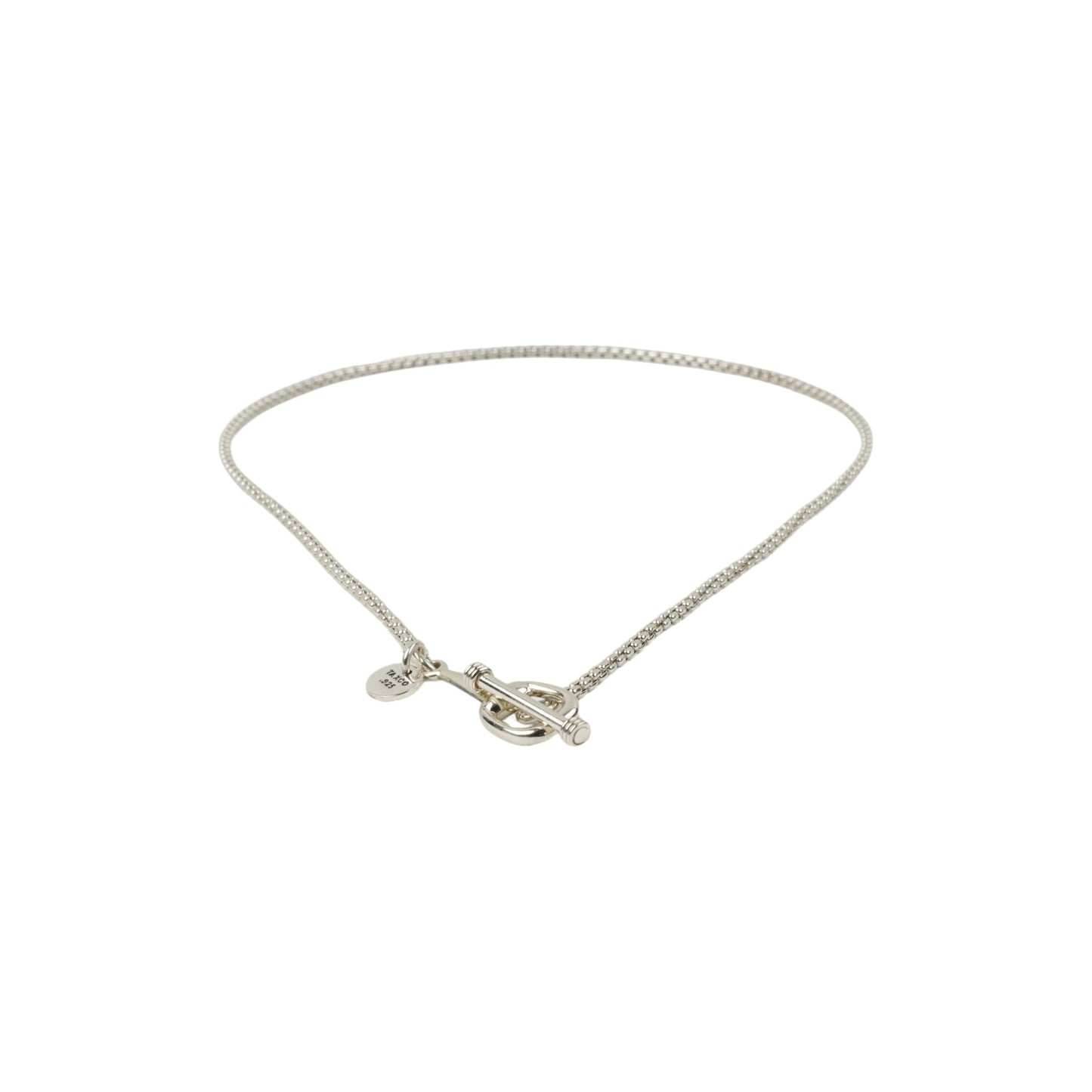 VENETIAN LINK NECKLACE WITH HORSE BIT / SILVER