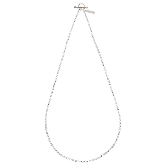 ROUND LINK NECKLACE / SILVER