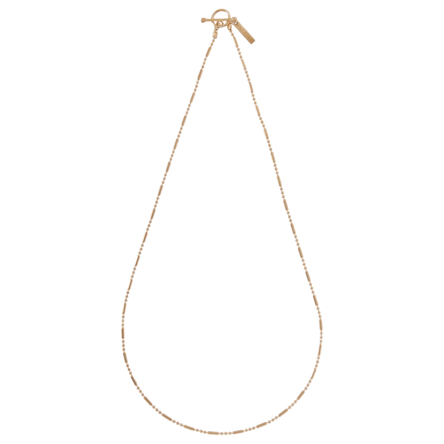 CYLINDER LINK NECKLACE / GOLD