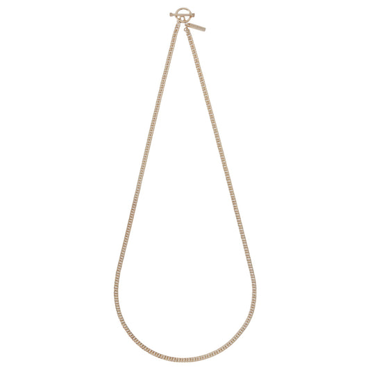 FLAT LINK NECKLACE -DOUBLE- / GOLD