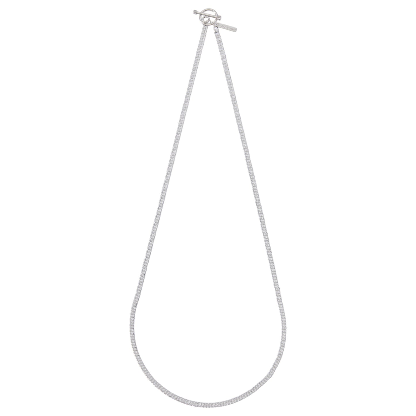 FLAT LINK NECKLACE -DOUBLE- / SILVER