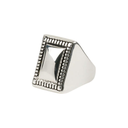 SQUARE MIRROR RING / SILVER