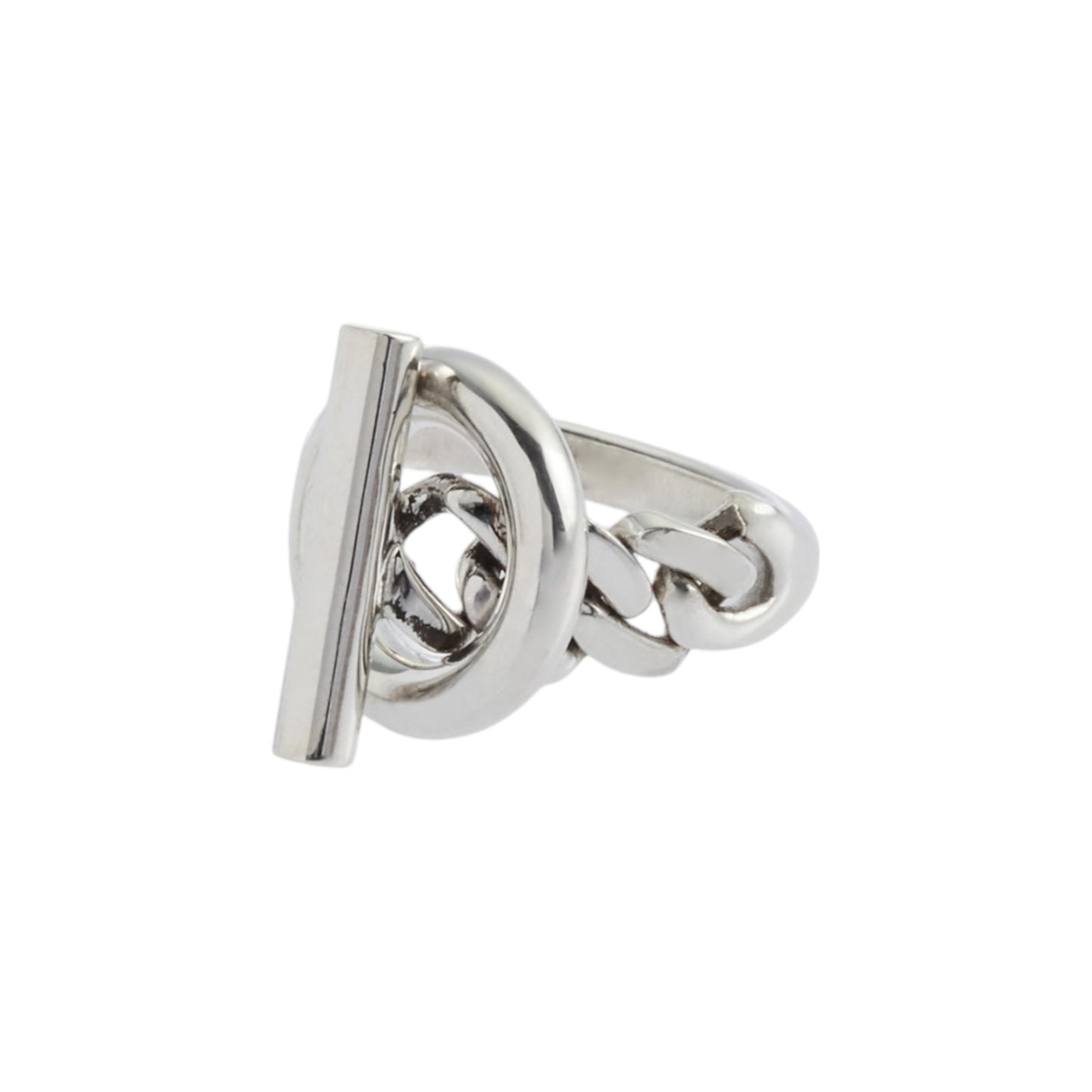 TOGGLE RING / SILVER