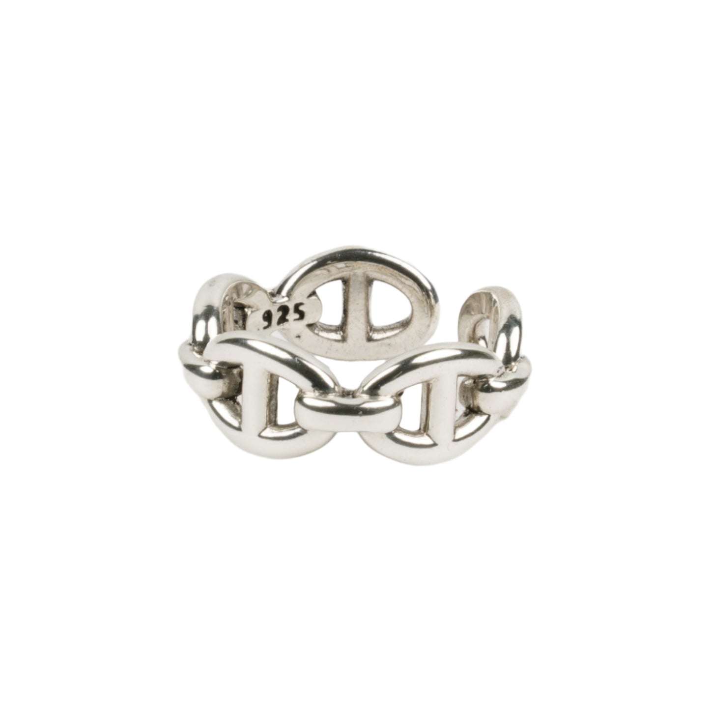 ANCHOR CHAIN RING / SILVER