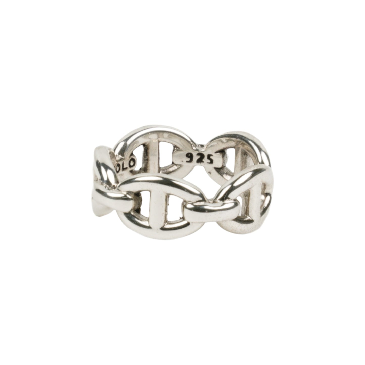 ANCHOR CHAIN RING / SILVER