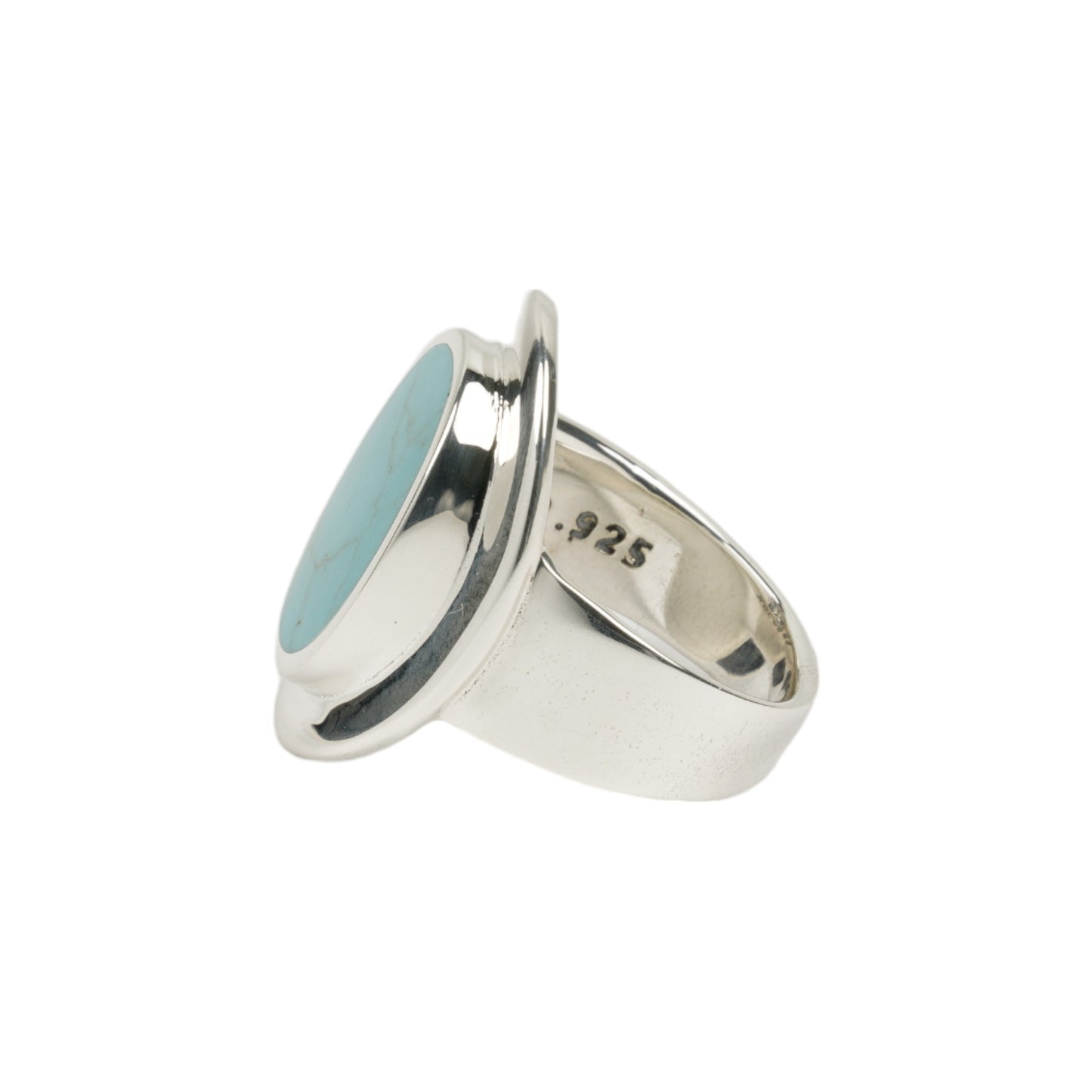 AMULET RING WITH TURQUOISE / SILVER