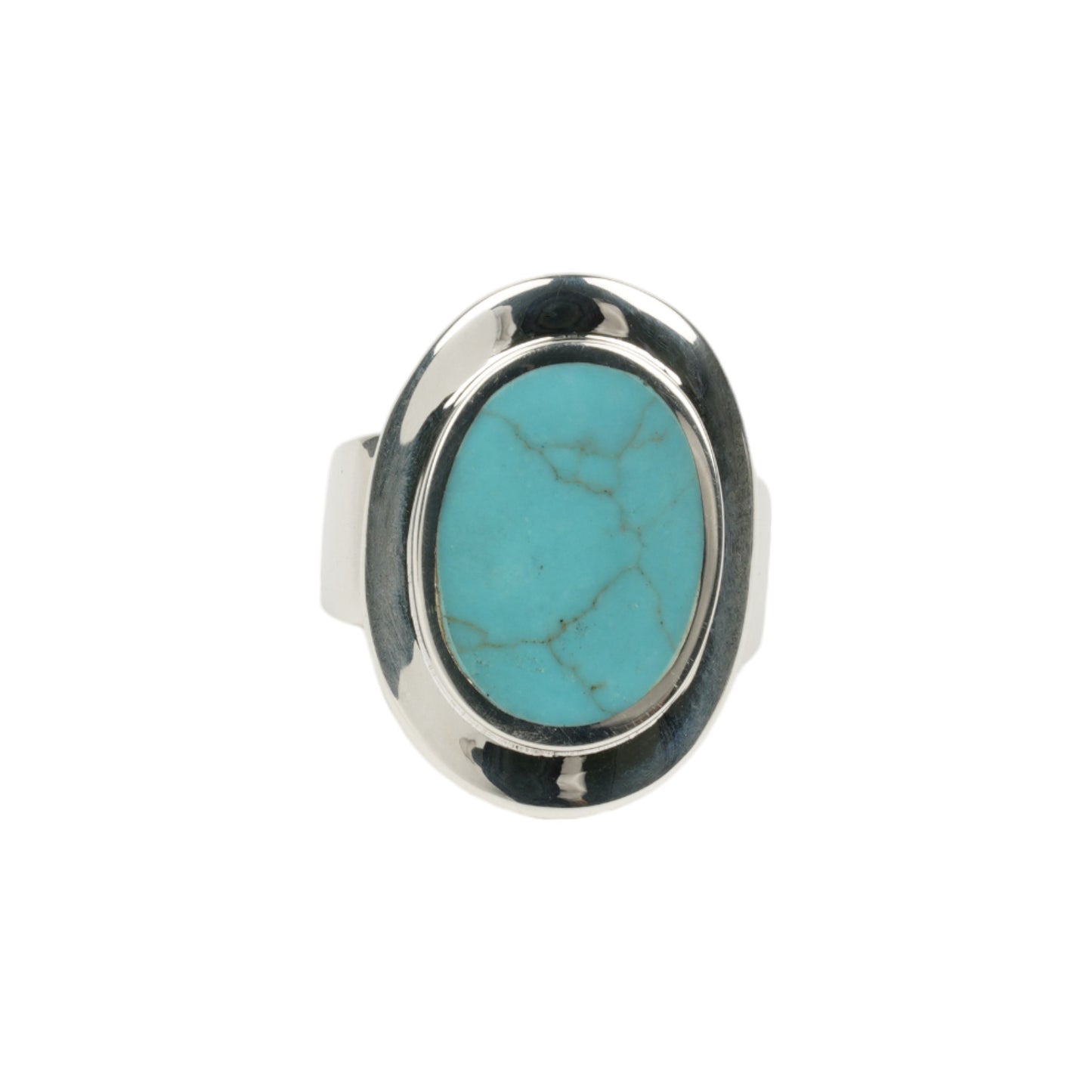 AMULET RING WITH TURQUOISE / SILVER