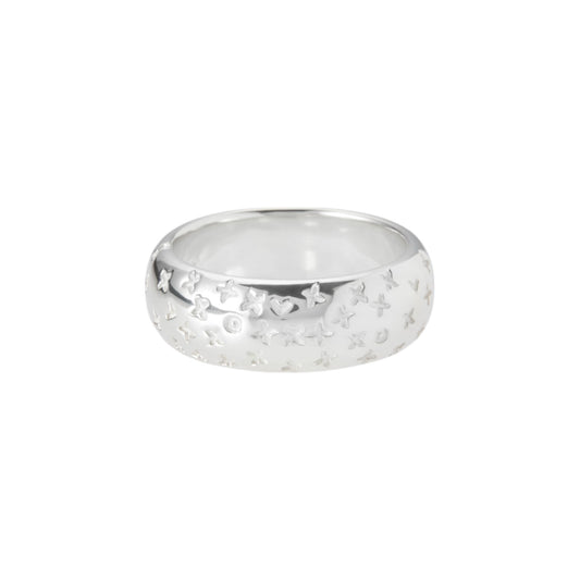 LETTER RING -WIDE- / SILVER