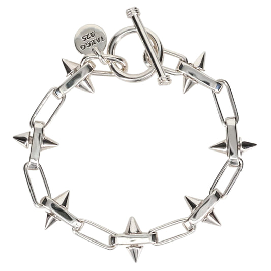 SPIKE LINK BRACELET -15MM- / SILVER