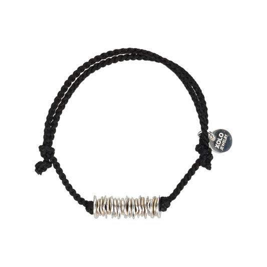 PIECE LINK SILK CODE BRACELET / SILVER
