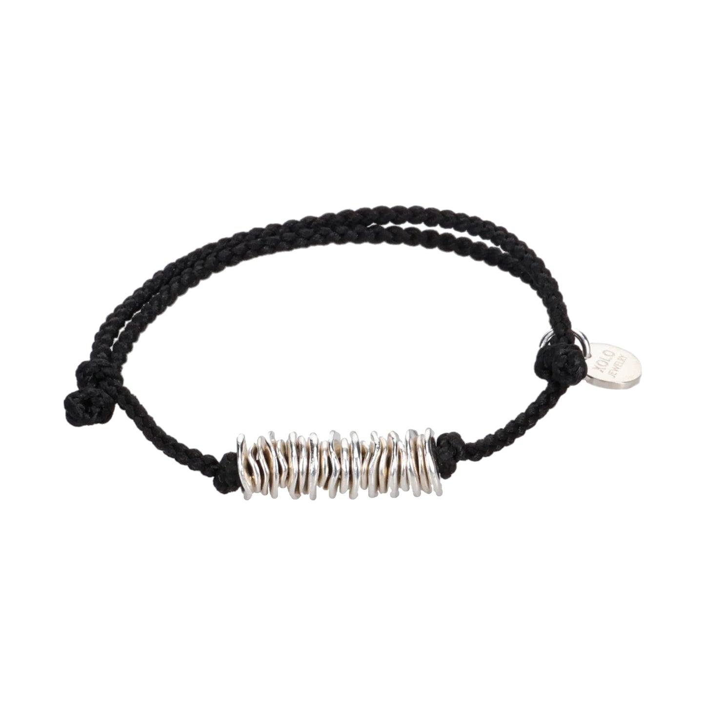 PIECE LINK SILK CODE BRACELET / SILVER