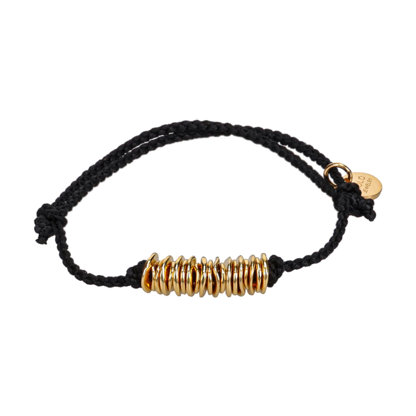 PIECE LINK SILK CODE BRACELET -GOLD- / GOLD