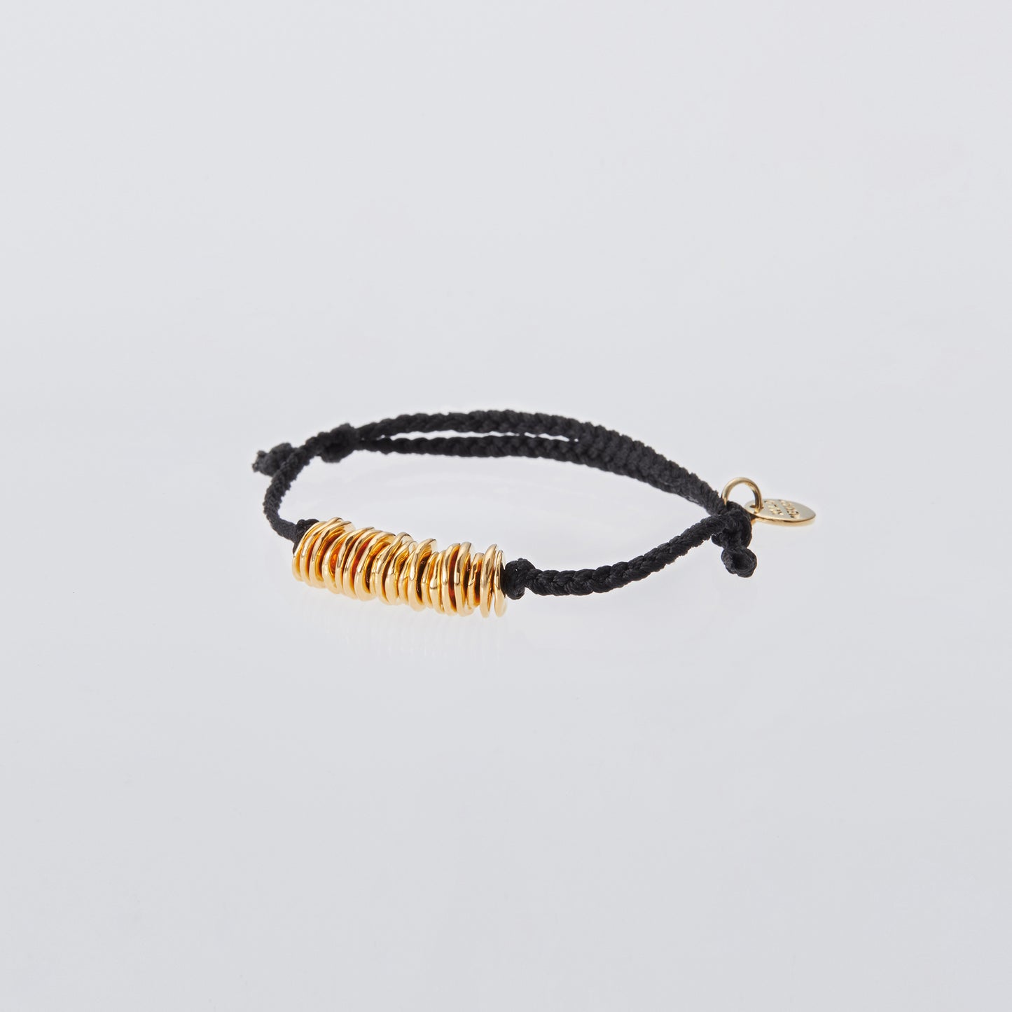 PIECE LINK SILK CODE BRACELET -GOLD- / GOLD