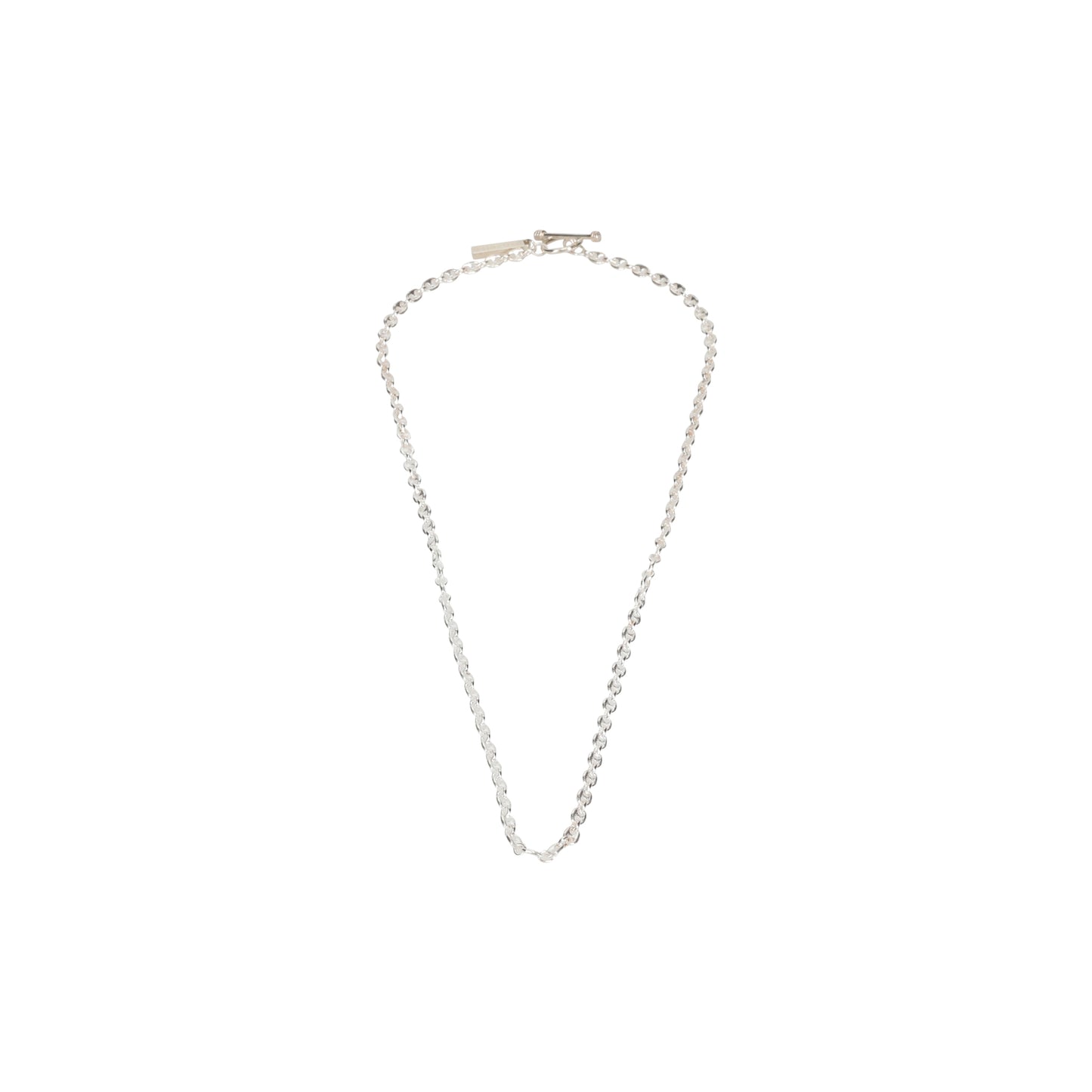 CAVIAR LINK NECKLACE / SILVER