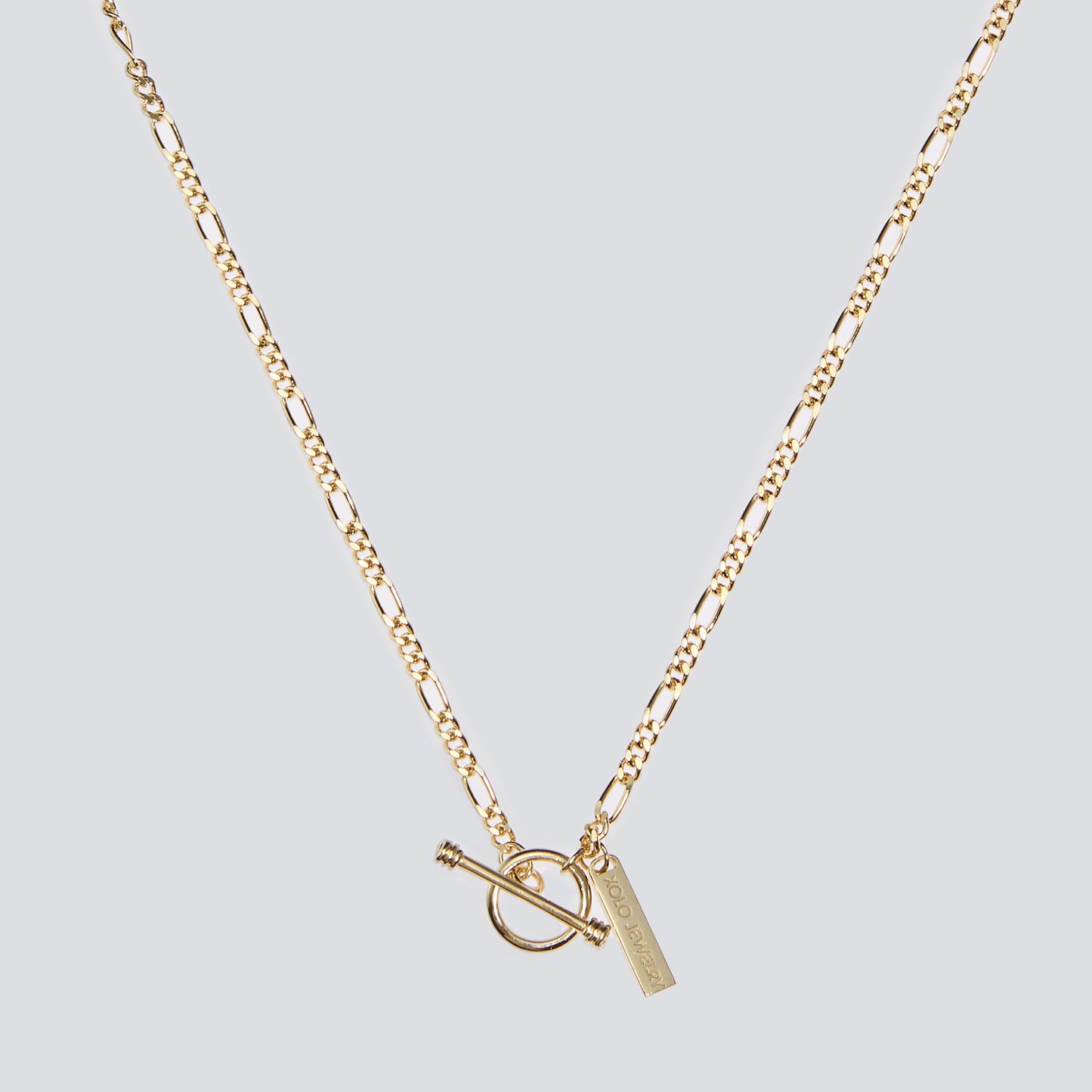 FIGARO LINK NECKLACE -2MM- -GOLD- / GOLD