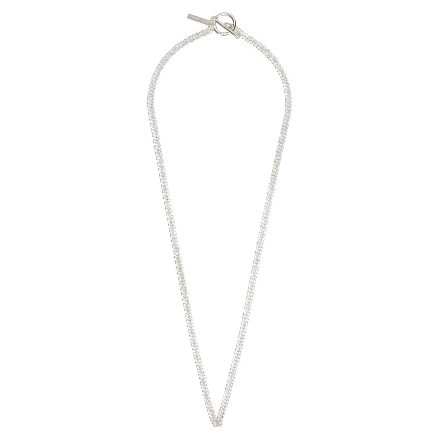 FLAT LINK NECKLACE -DOUBLE- / SILVER