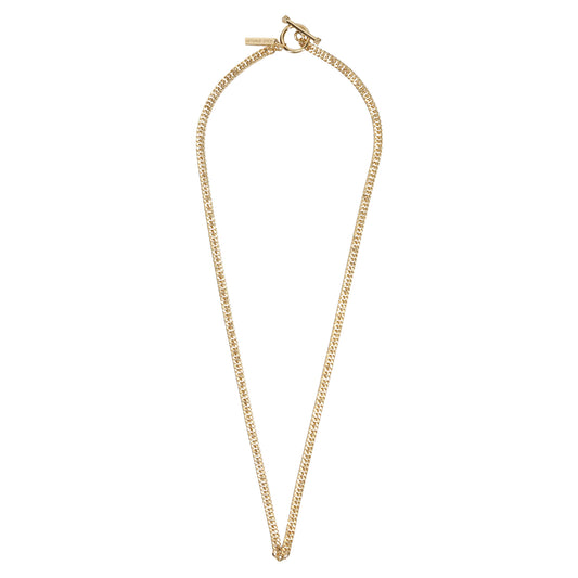 FLAT LINK NECKLACE -DOUBLE- -GOLD- / GOLD