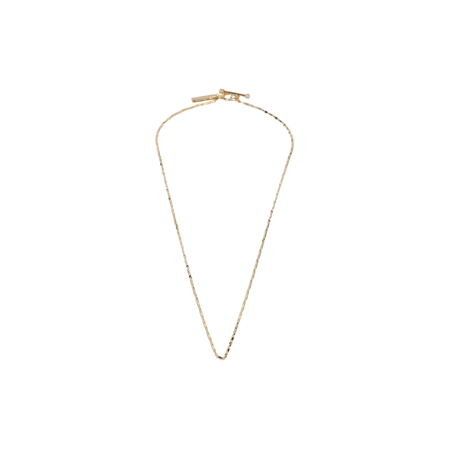 BRILLIANT LINK NECKLACE -2MM- -GOLD- / GOLD