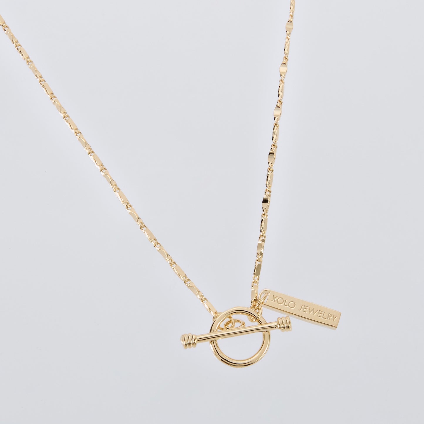 BRILLIANT LINK NECKLACE -2MM- -GOLD- / GOLD