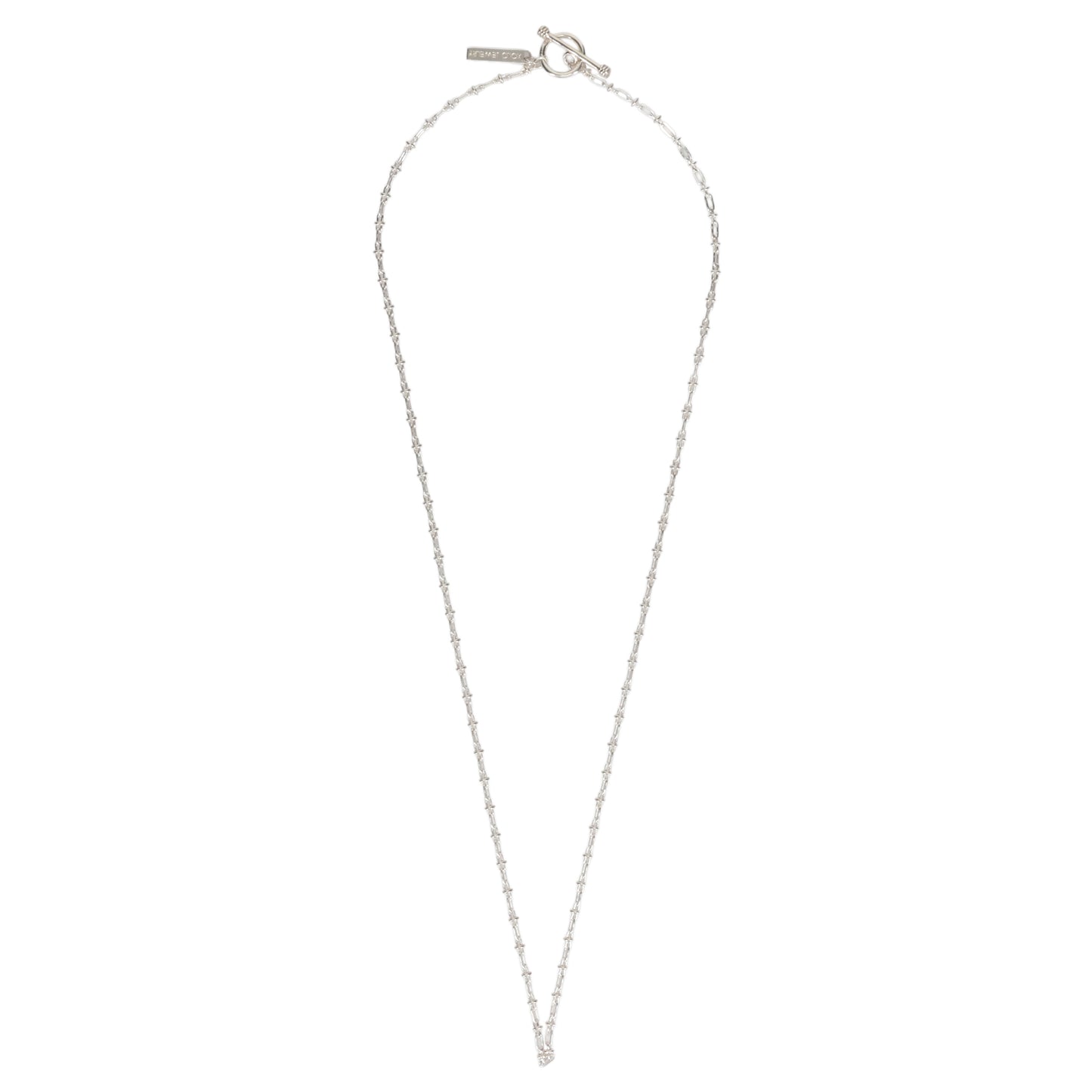 OVAL SOLID LINK NECKLACE -2MM- / SILVER