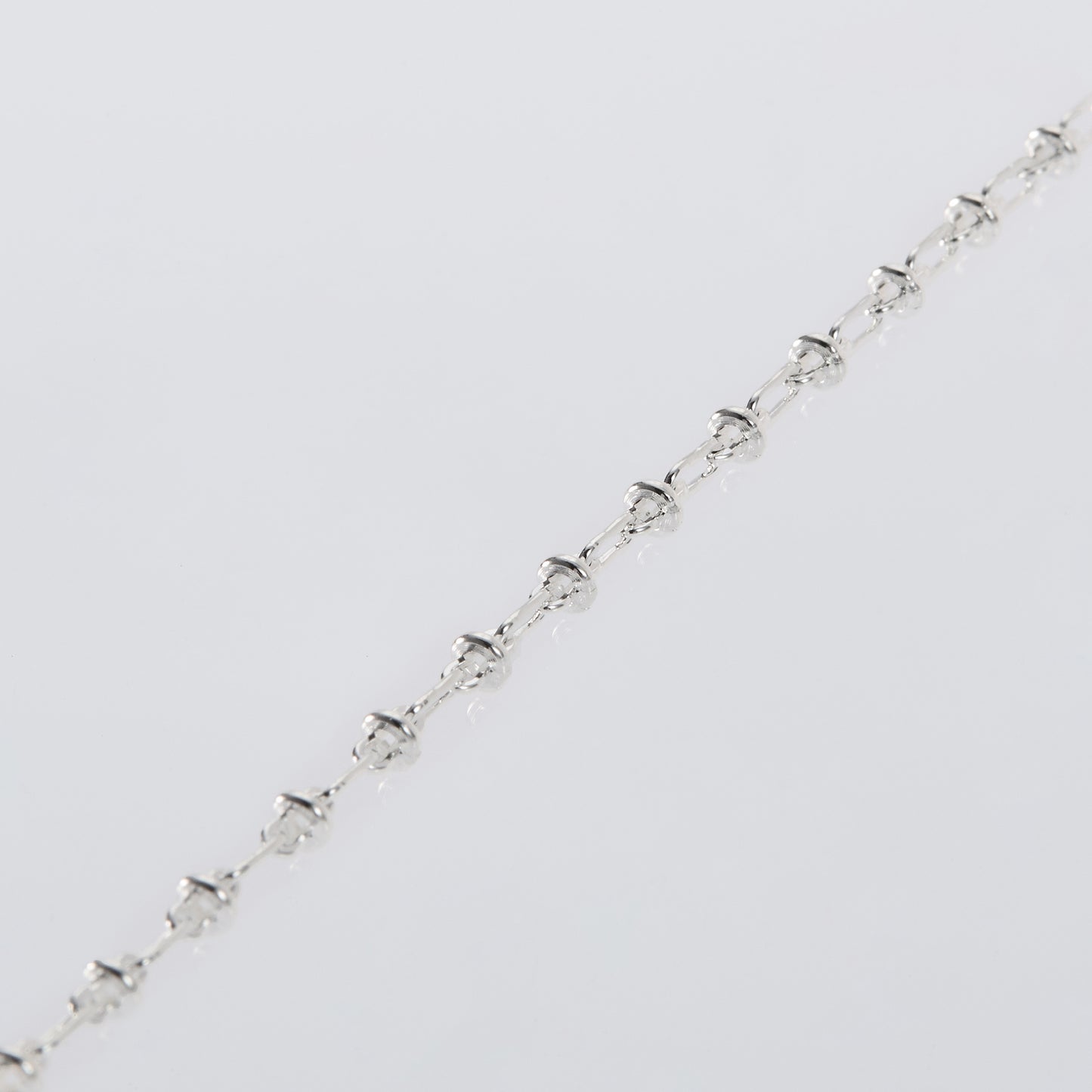 OVAL SOLID LINK NECKLACE -2MM- / SILVER