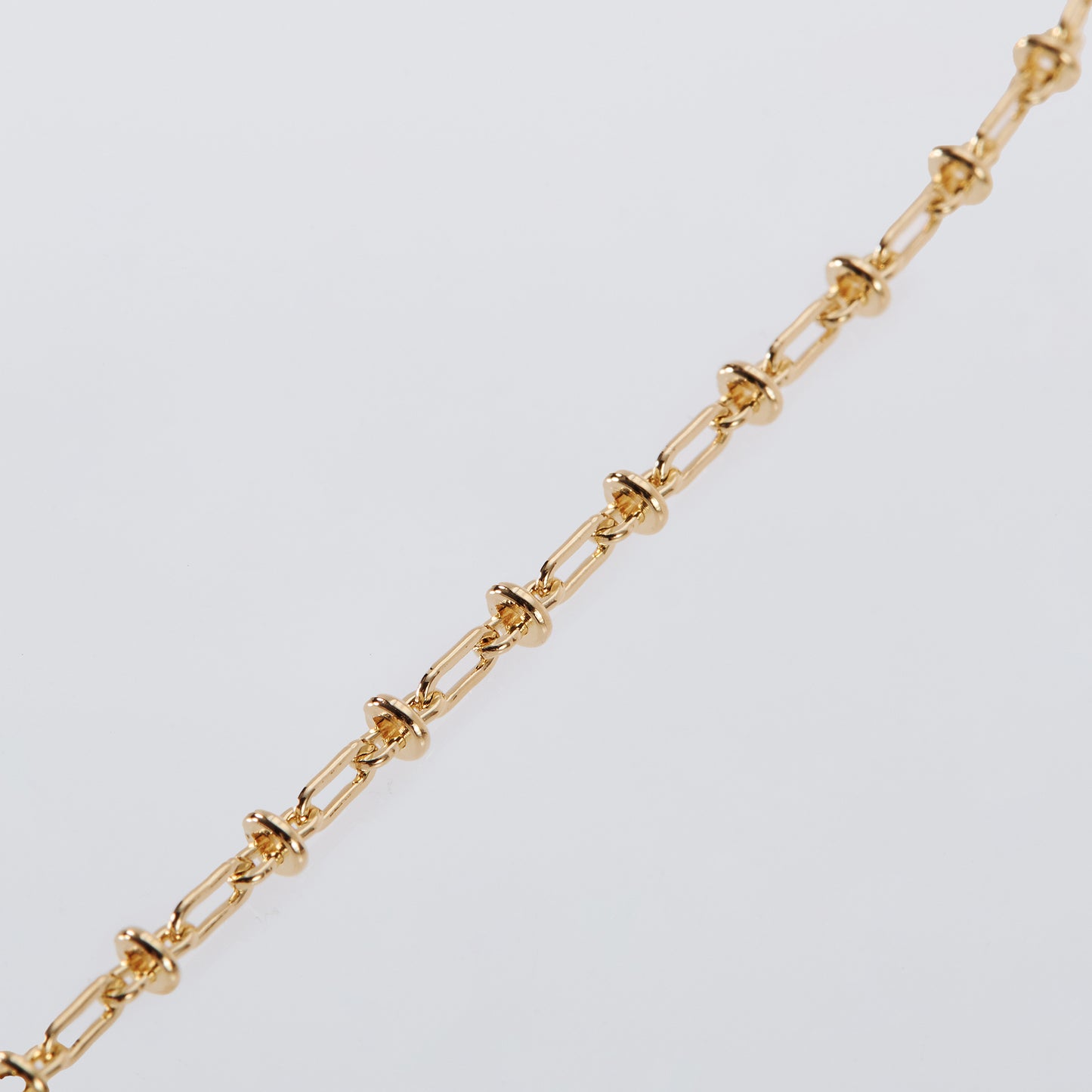 OVAL SOLID LINK NECKLACE -2MM- -GOLD- / GOLD