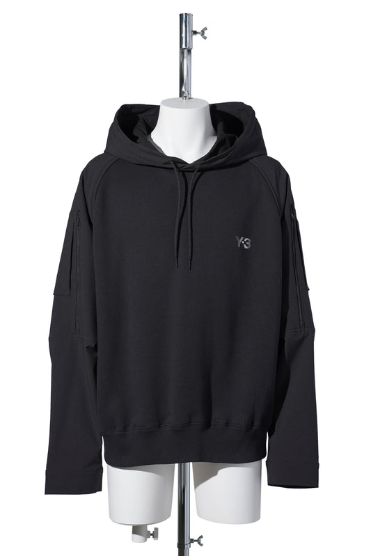 PET-REC PRT HOODIE / BLACK