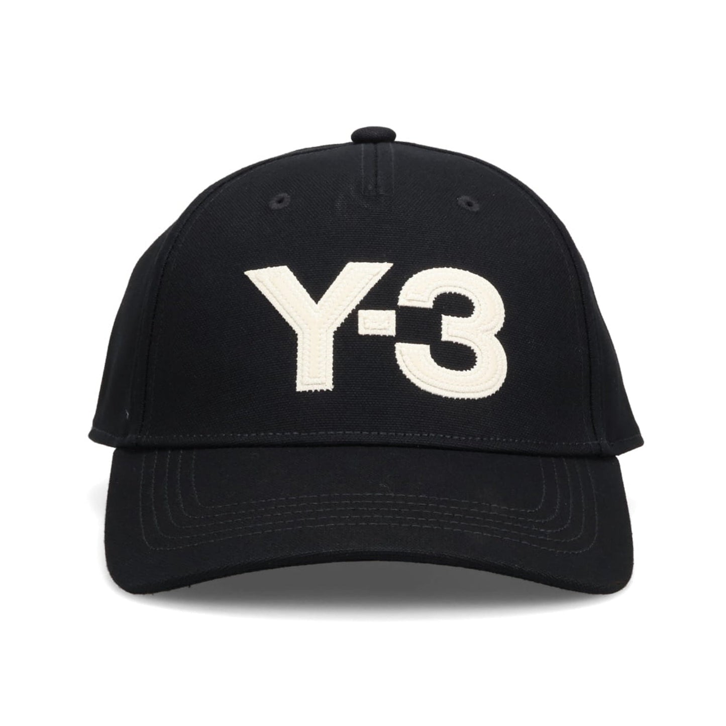 Y-3 LOGO CAP / BLACK/WHITE