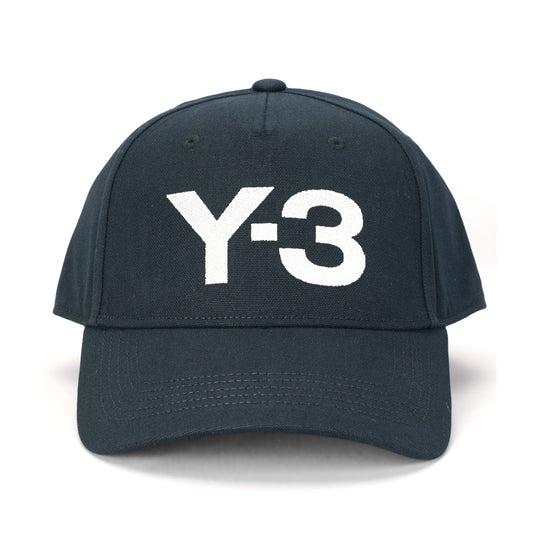 Y-3 LOGO CAP / BLACK/TALC