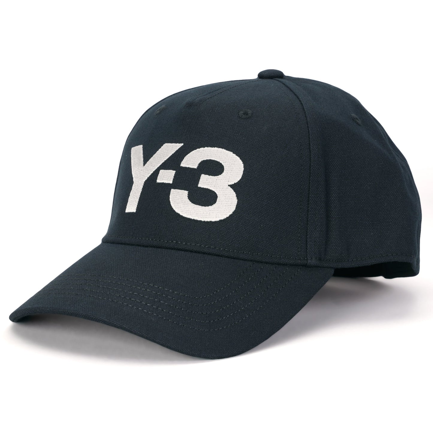 Y-3 LOGO CAP / BLACK/TALC