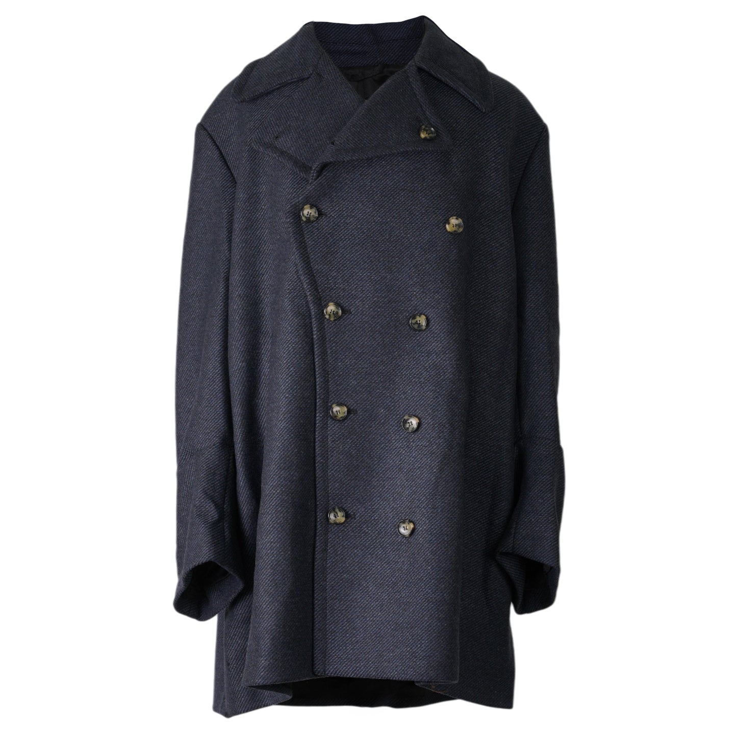 A-LINE CABAN COAT / DARK NAVY/BLACK