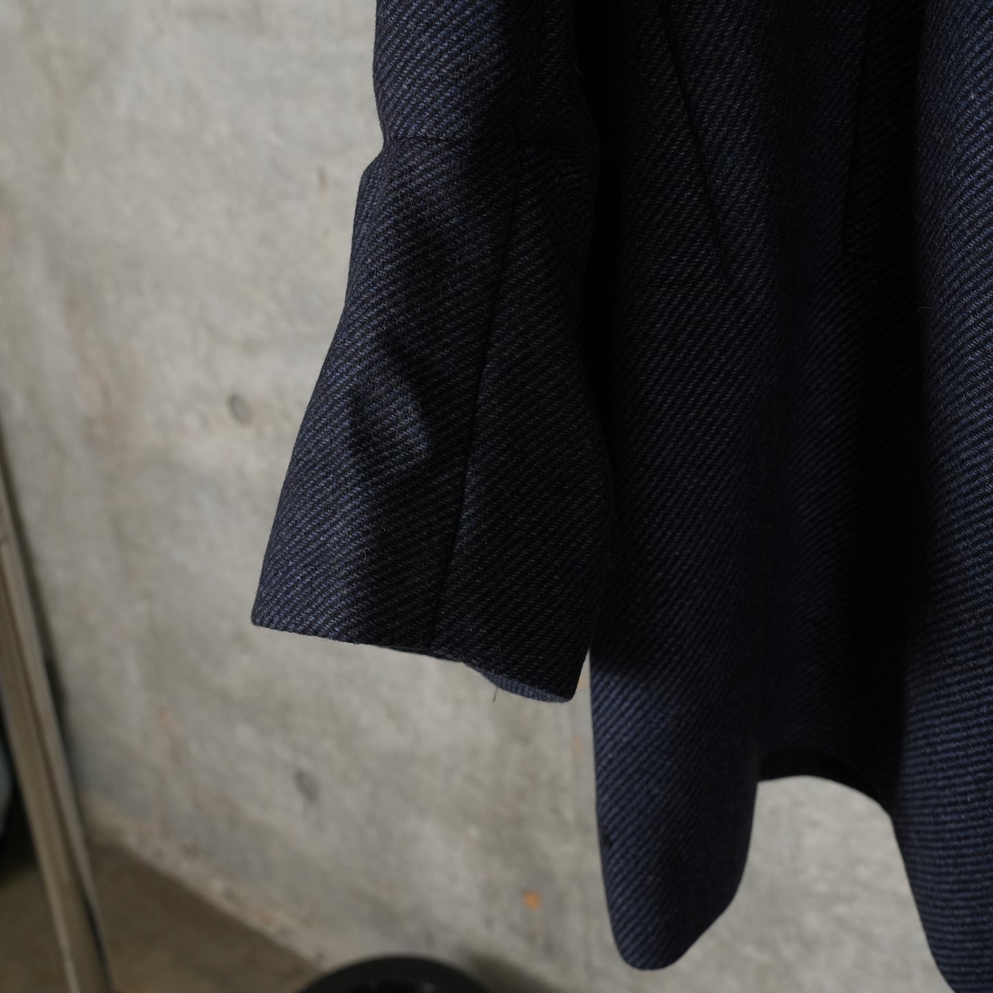 A-LINE CABAN COAT / DARK NAVY/BLACK