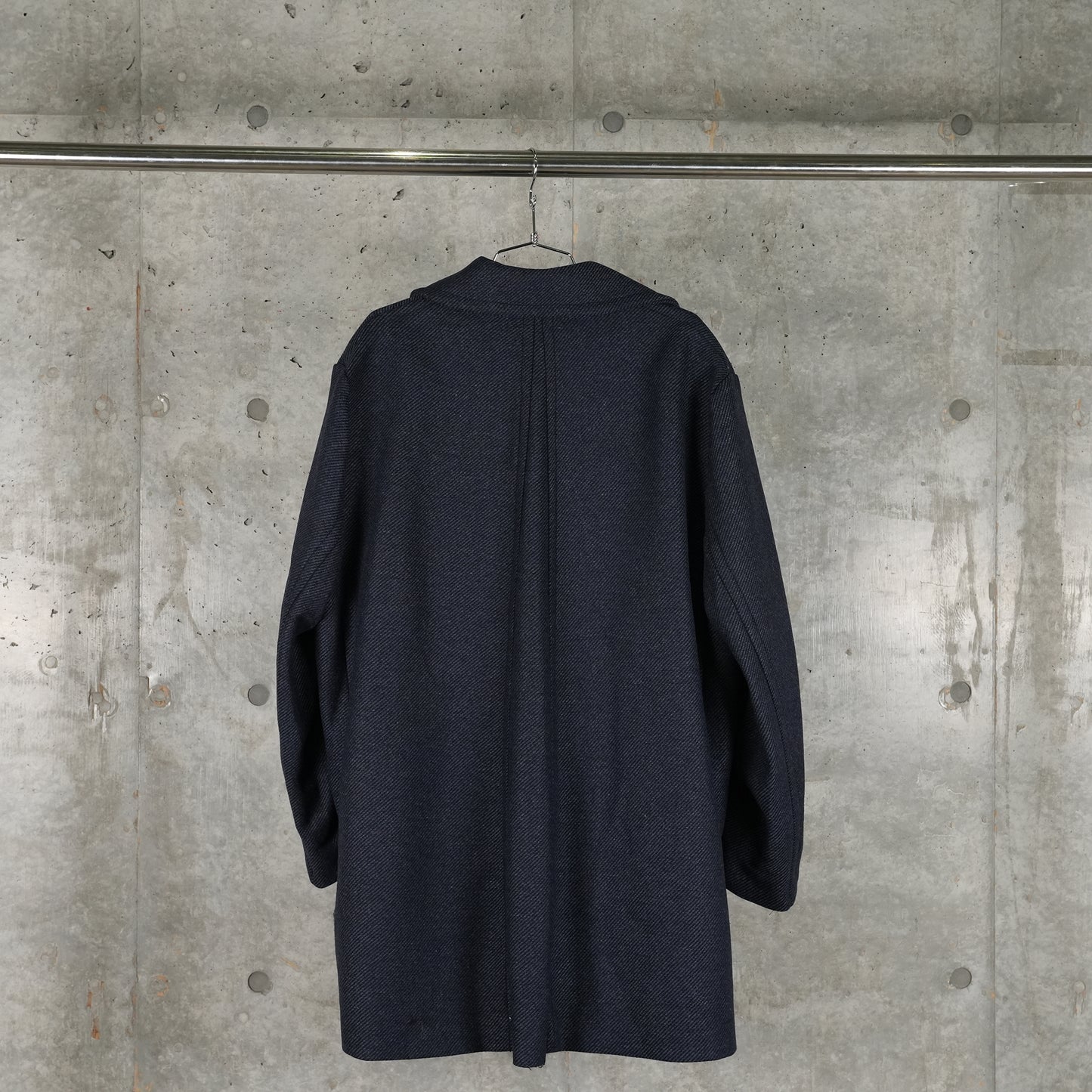 A-LINE CABAN COAT / DARK NAVY/BLACK