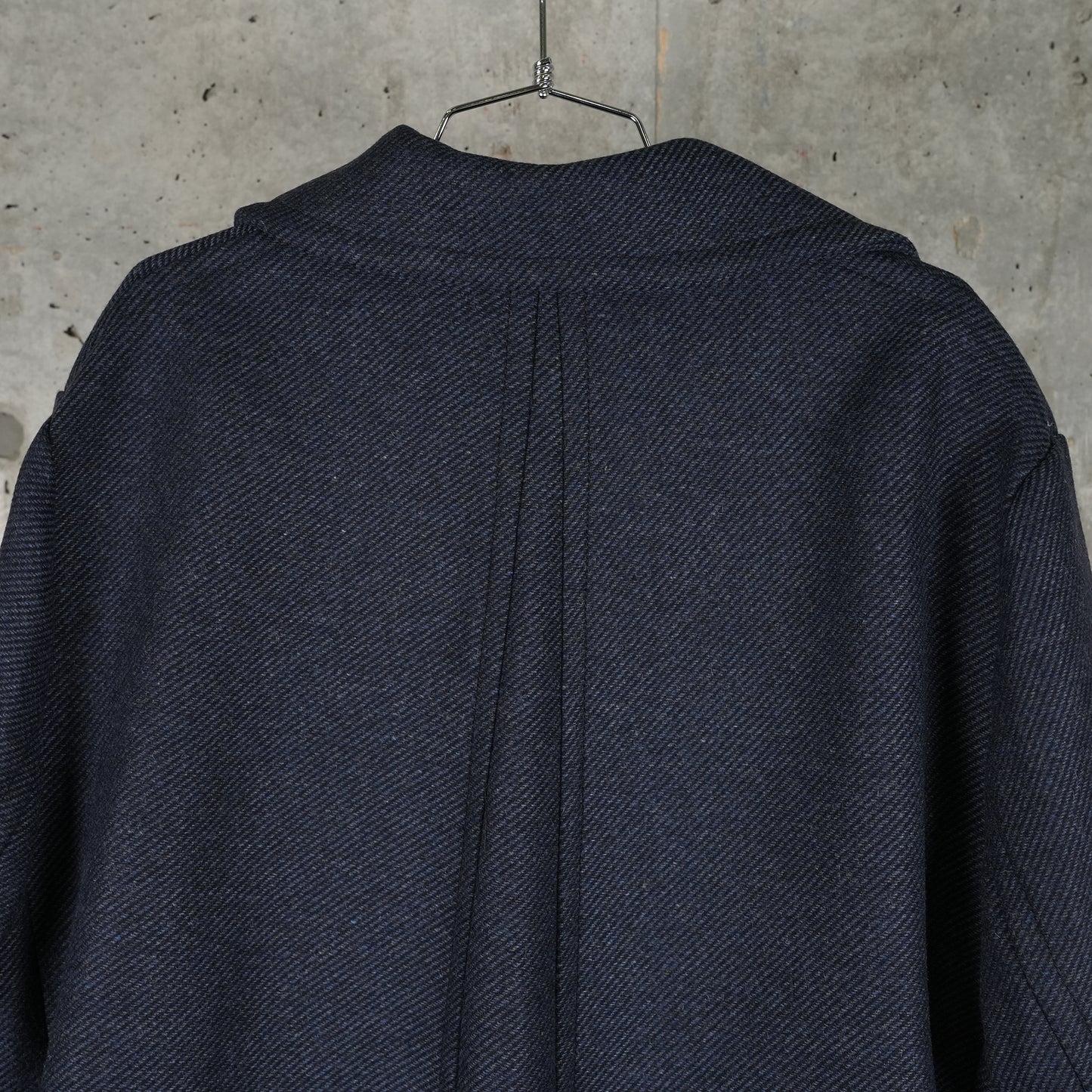 A-LINE CABAN COAT / DARK NAVY/BLACK