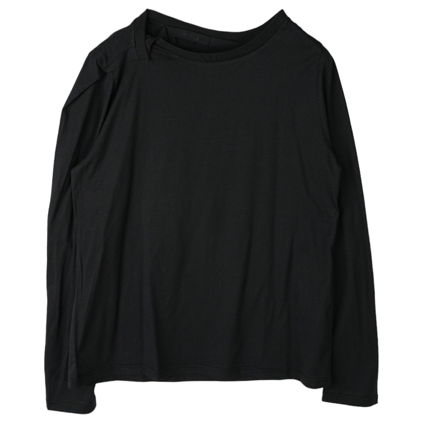 TEA SHIRT 1 - REWORKED LONG SLEEVE T-SHIRT / BLACK