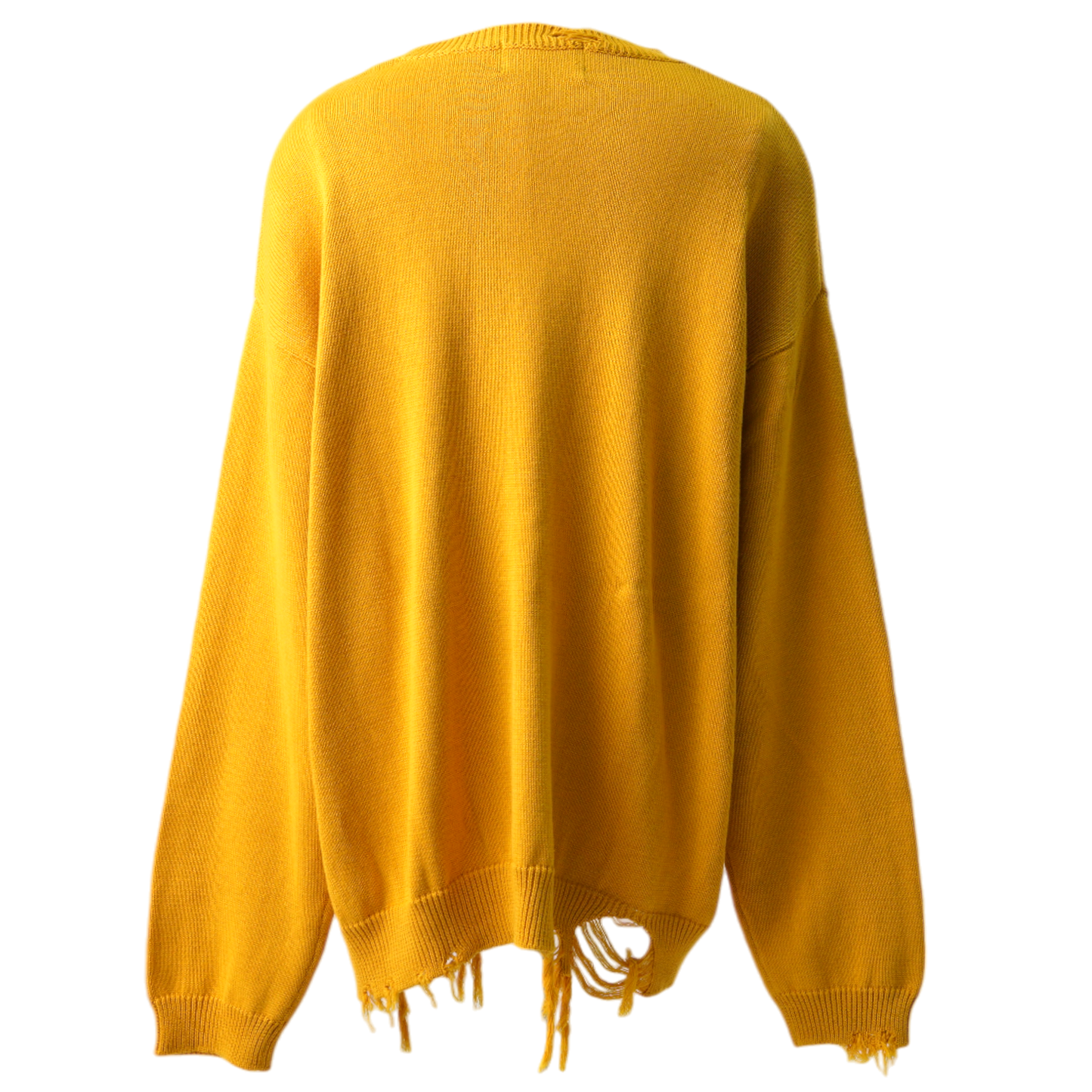 DISTRESSED JUMPER / YELLOW