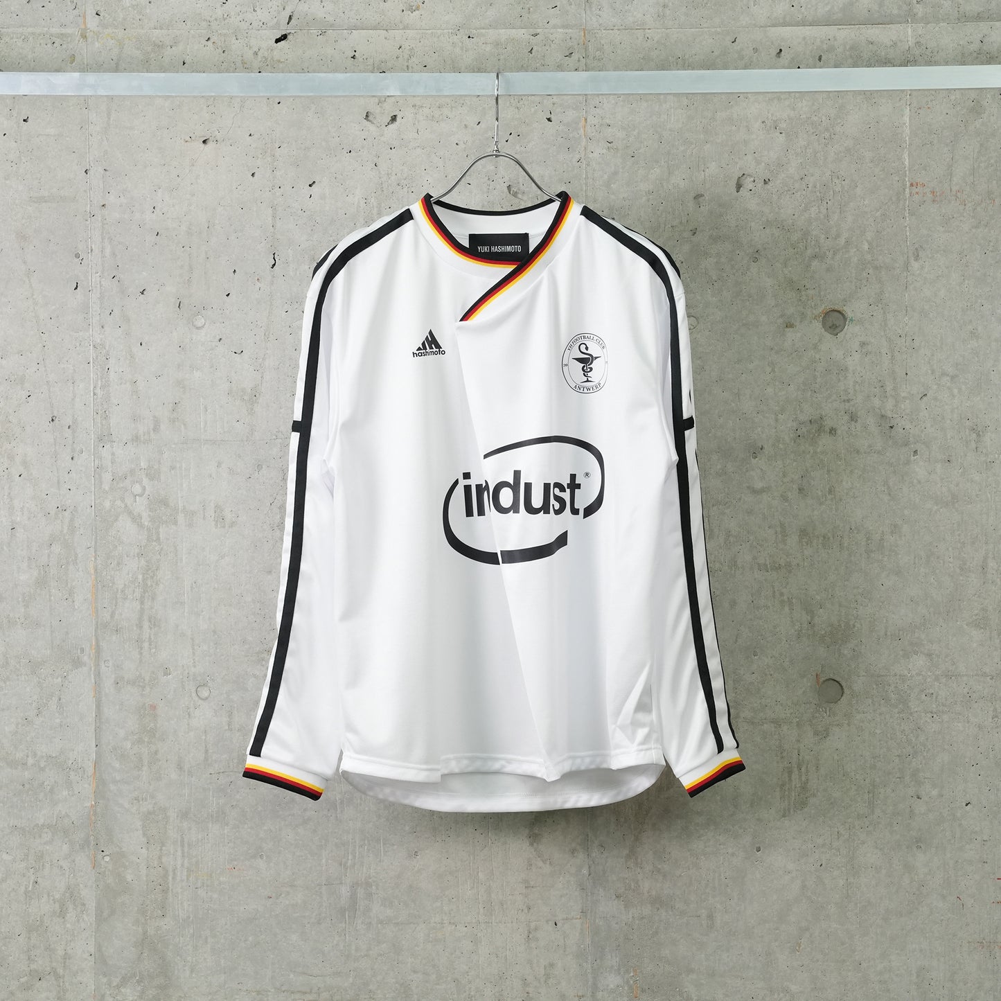 Y NECK FOOTBALL SHIRTS / WHITE