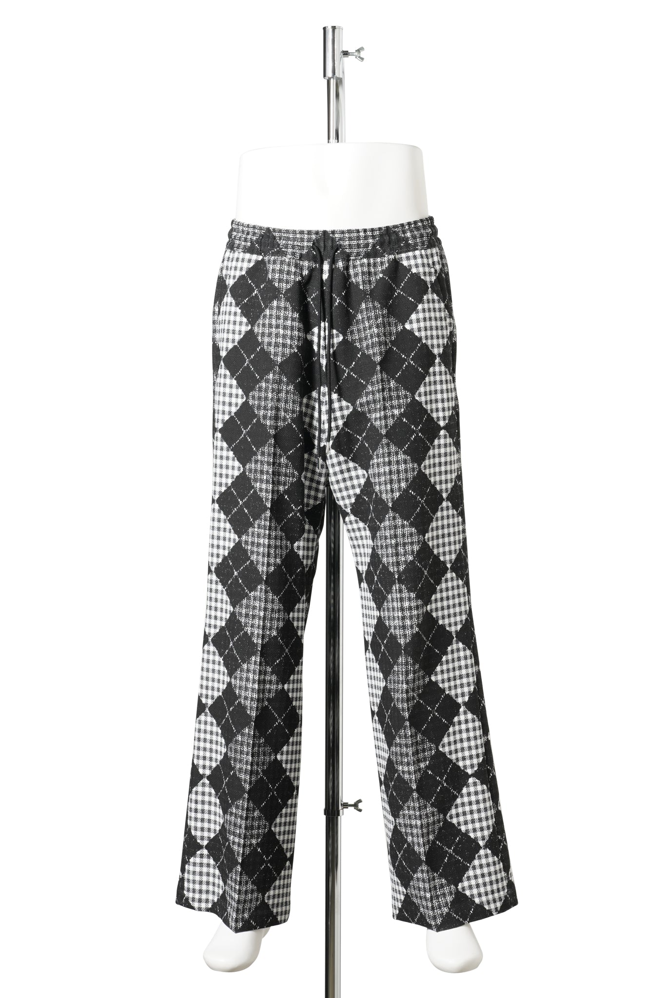 PRINT JOGGER PANT / BLACK ARGYLE