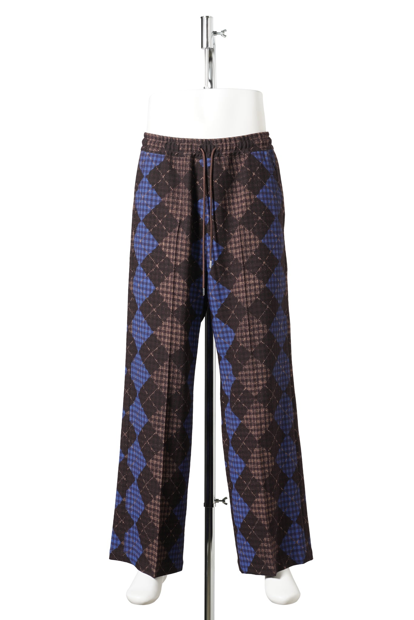 PRINT JOGGER PANT / BROWN ARGYLE