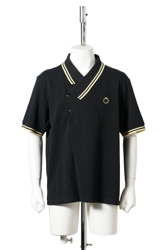 YNECK POLO SHIRTS / BLACK