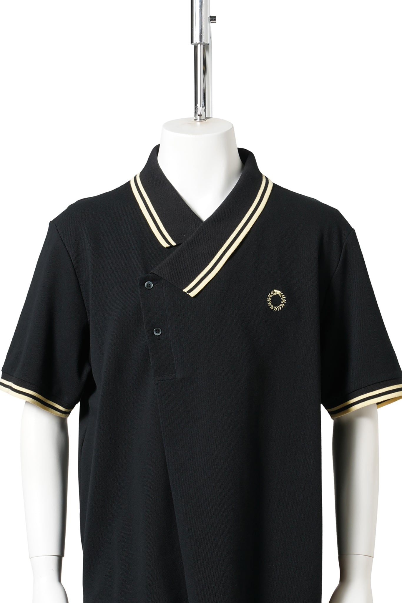 YNECK POLO SHIRTS / BLACK