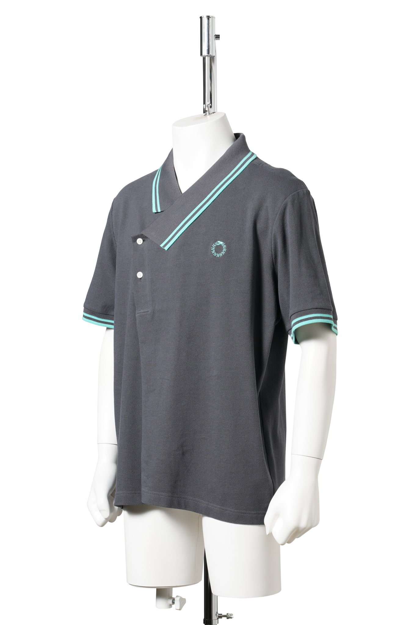 YNECK POLO SHIRTS / GREY